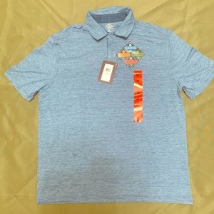 Blue stretch fit polo